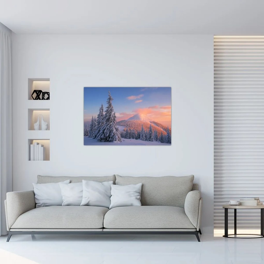 Tablou - Peisaj de iarnă (90x60 cm)