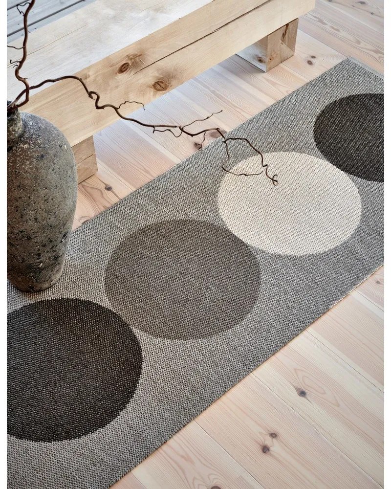 Covor tip traversă pentru interior și exterior gri/crem 70x280 cm Otto Clay – Pappelina