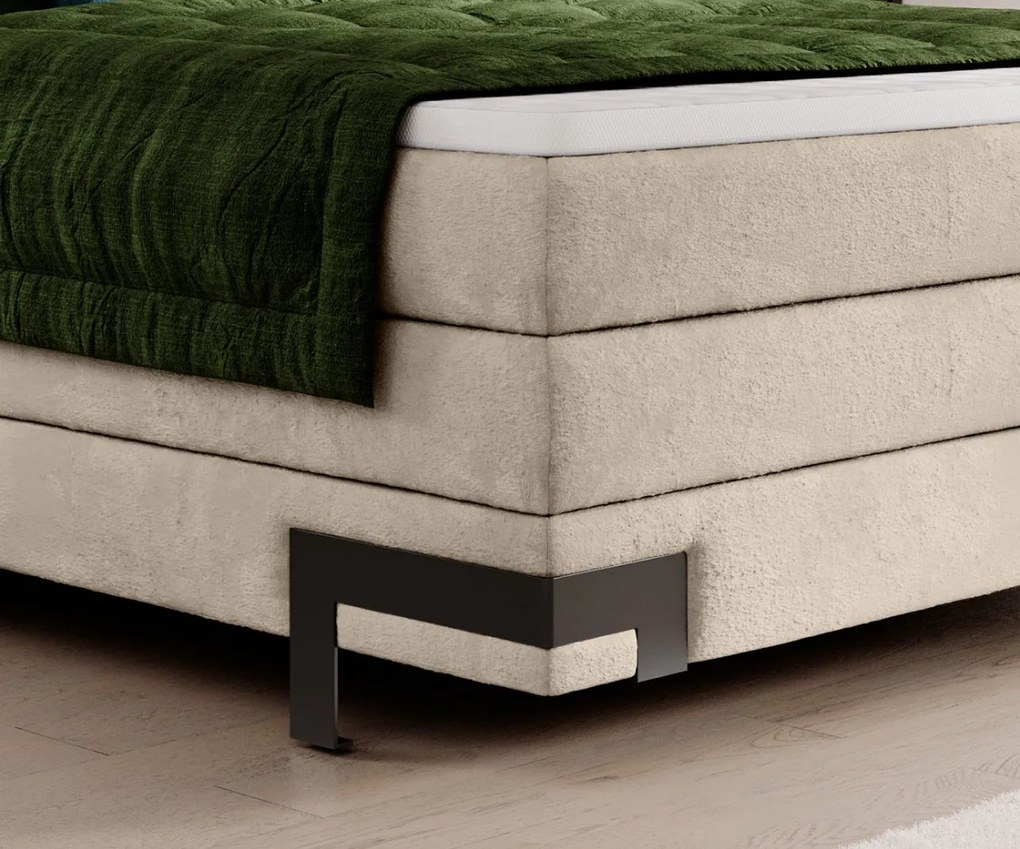 Pat tapitat boxspring Valente 180x200 cm