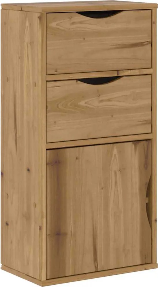 vidaXL Dulap lateral cu sertare „ODDA” 40x24x79 cm lemn masiv de pin