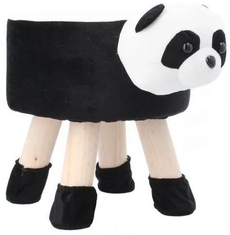 Scaun taburet pentru copii, model urs panda 28x30 cm