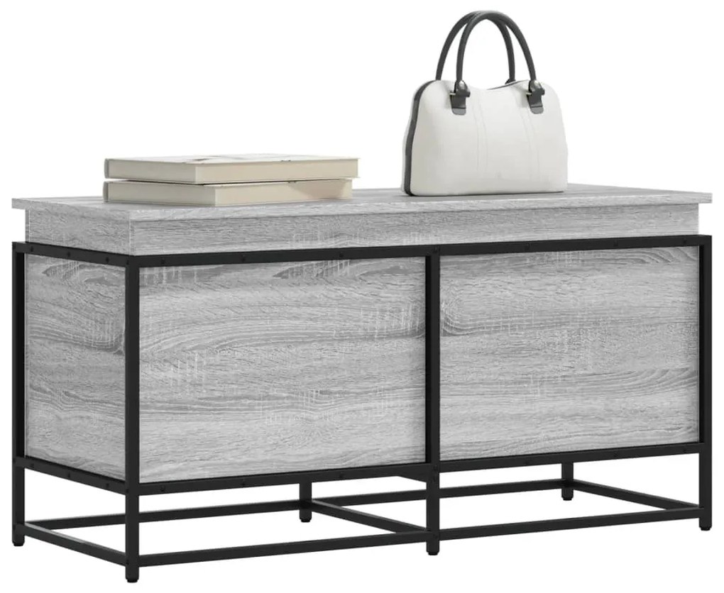 vidaXL Cutie depozitare gri sonoma 100x40x51,5 cm lemn prelucrat