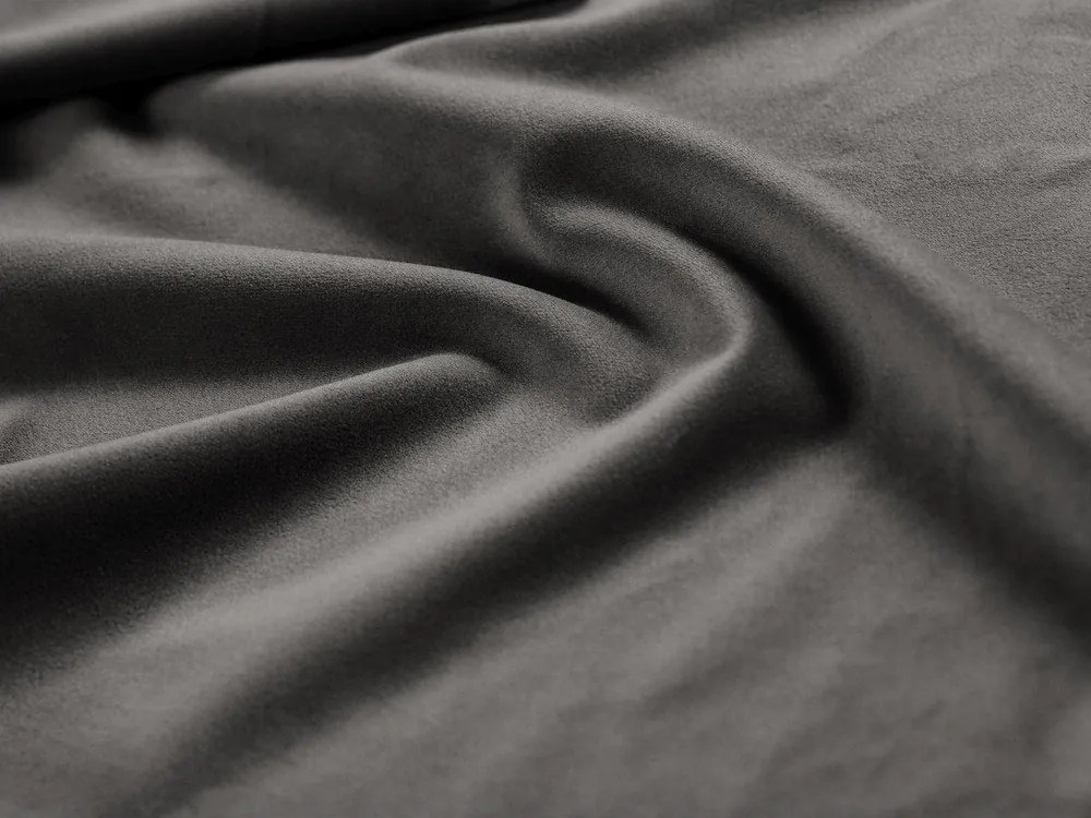 Canapea gri închis cu tapițerie din catifea 204 cm Georgia – Micadoni