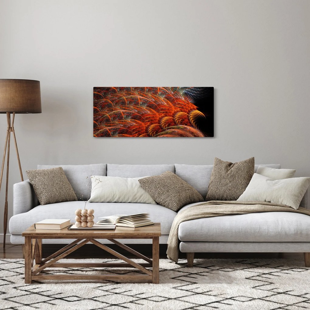 Tablou - Pene de imitație abstractă (120x50 cm)