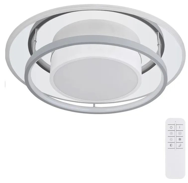 Plafonieră LED dimabilă Globo 48017-60R LEOLA LED/60W/230V + telecomandă