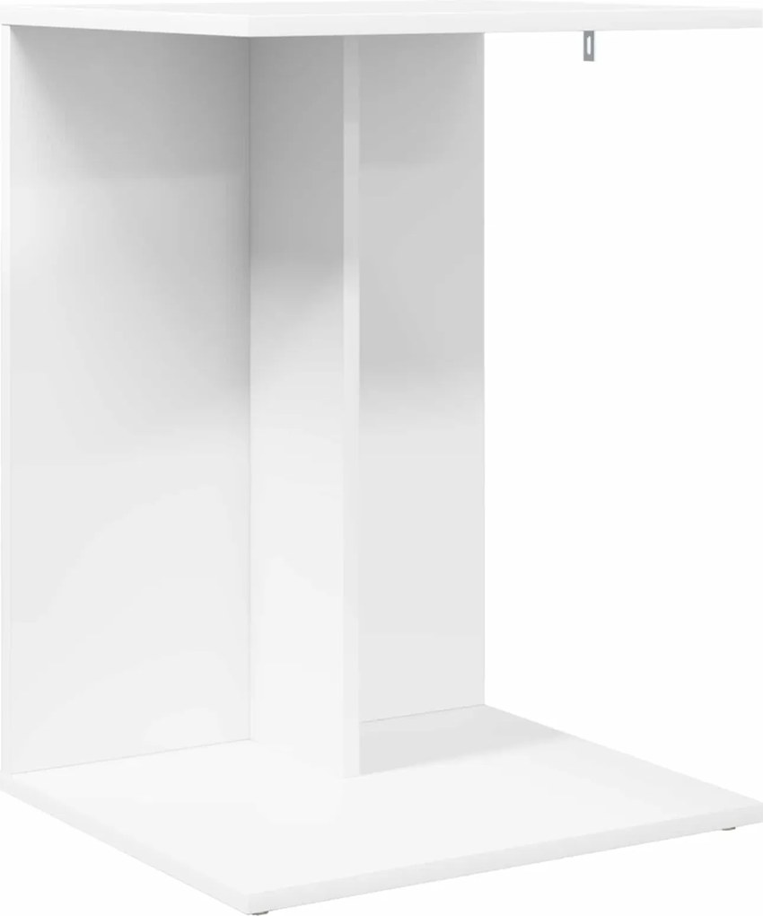 vidaXL Masă laterală Alb 45 x 40 x 62,5 cm Lemn compozit