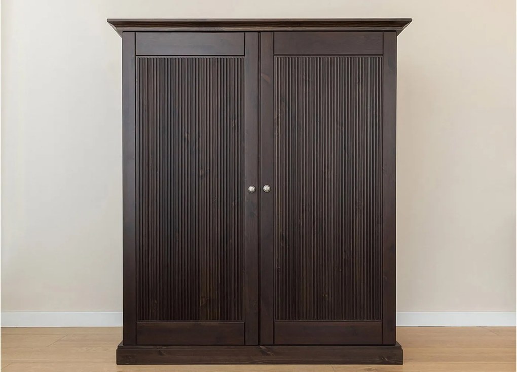 Bufet lemn masiv 2 usi Rosalia, 129 × 54 × 147 cm