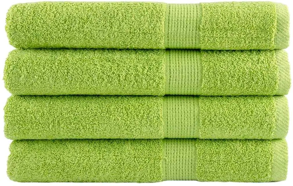 vidaXL Prosoape de saună premium SOLUND 4 buc. verde 80x200 cm 600 gsm