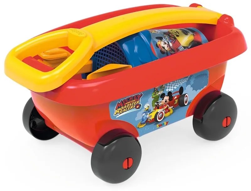 Smoby - Set jucarii nisip carucior Mickey cu accesorii