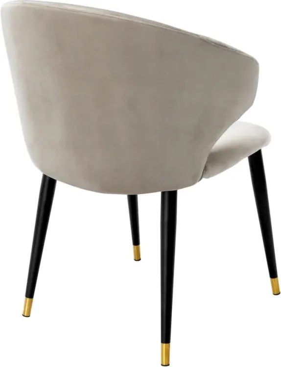 Scaun design LUX Volante catifea bej 112777 HZ