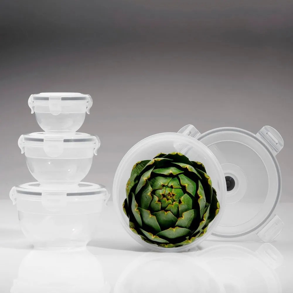 Set 4 recipiente pentru stocare alimente și pompă de vacuum Compactor Food Saver