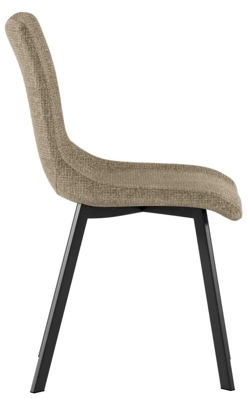 STONES Scaun acoperit cu material textil ușor de curățat. Picioare din metal vopsit 45cm X 56cm H. 86cm | Aosom Romania