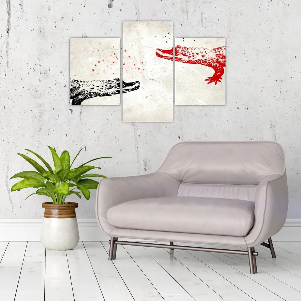 Tablou - Crocodili (90x60 cm)