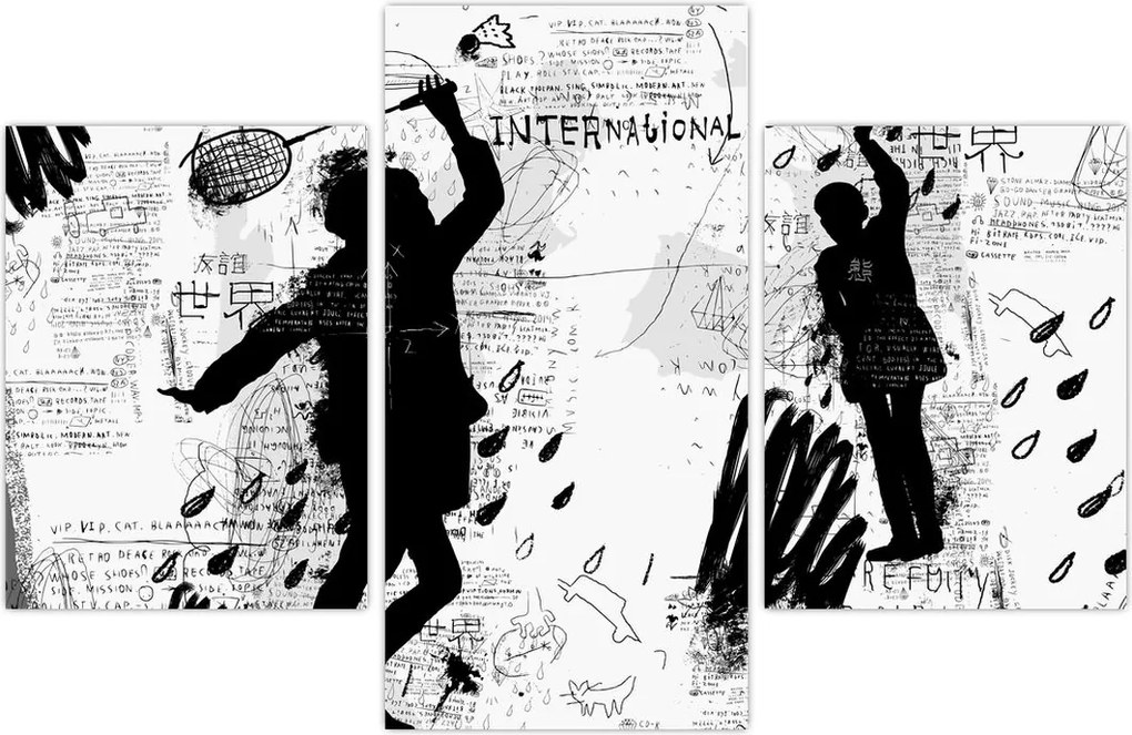 Tablou - Artă stradală - zarvă (90x60 cm)