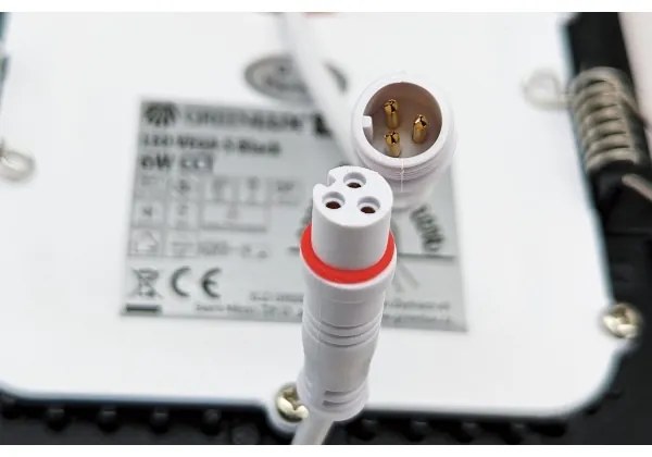 Corp de iluminat LED încastrat VEGA LED/12W/230V 2900/3900/5800K 17,5x17,5 cm negru