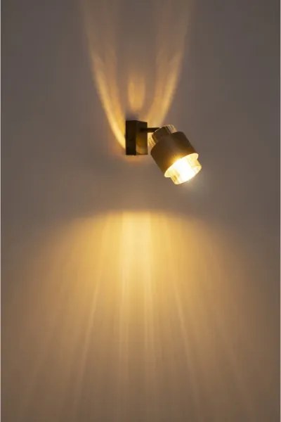 Globo 15560-1C - Aplică de perete tip spot MILLEY 1xE27/40W/230V negru/bronz