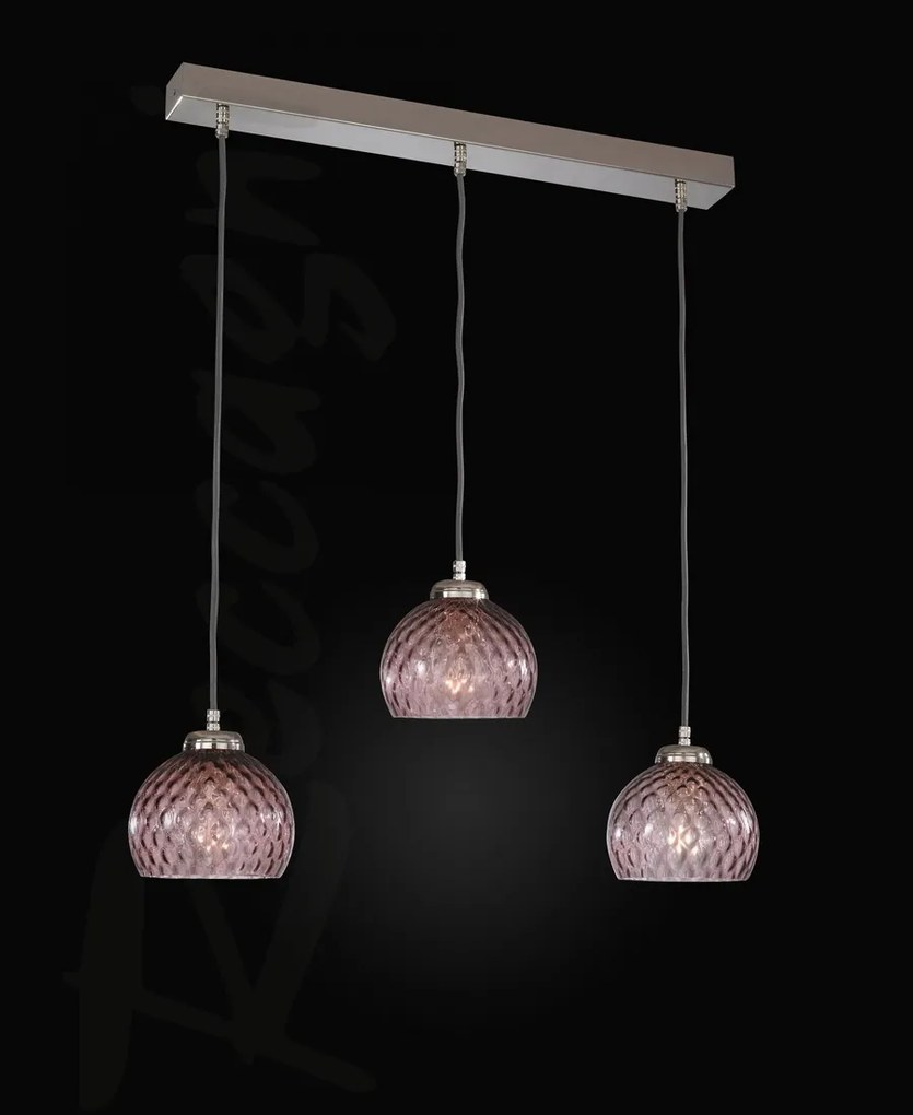 Lustra moderna cu 3 pendule design italian 10006 Amethyst