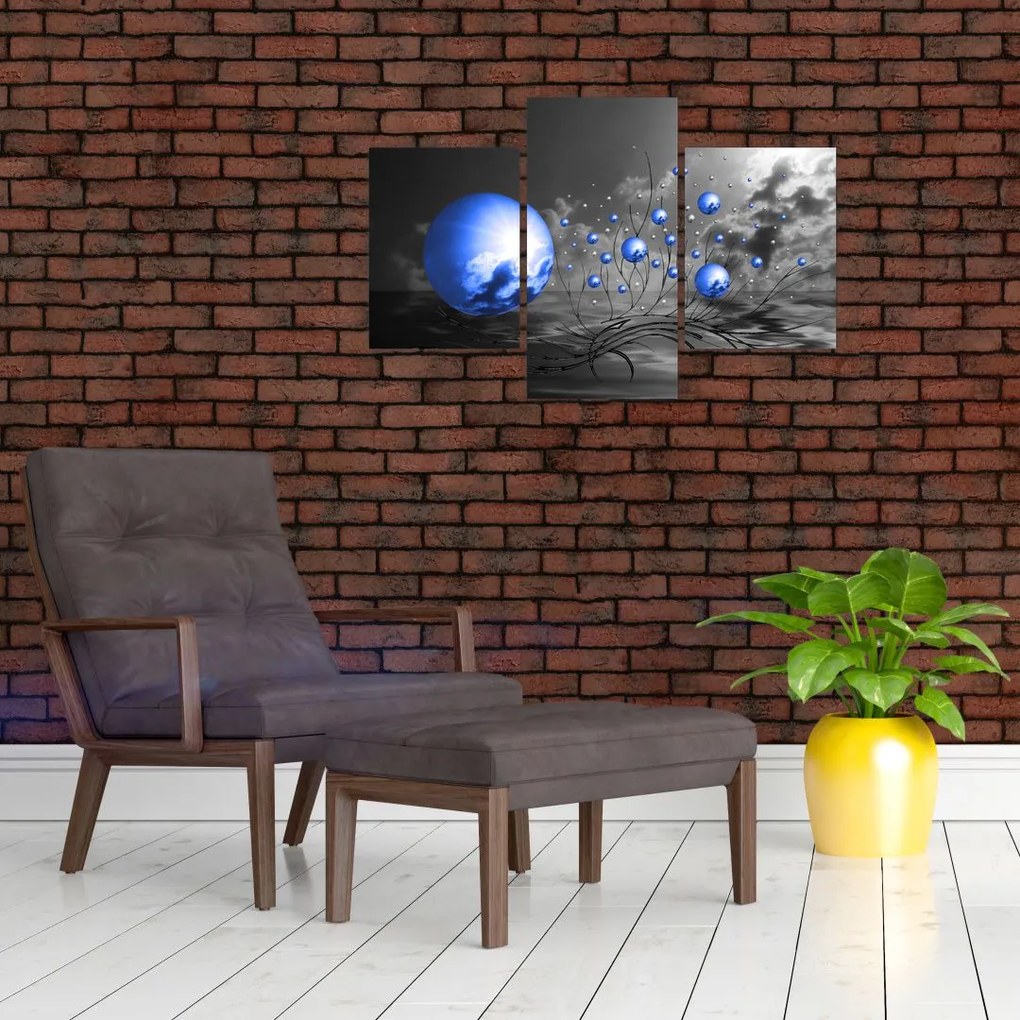 Tabloul bilelor albastru închis (90x60 cm)