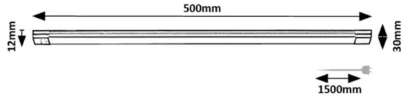Rabalux 78026 - Lumină LED HANSON 8W 230V 3000K cu senzor sub dulap