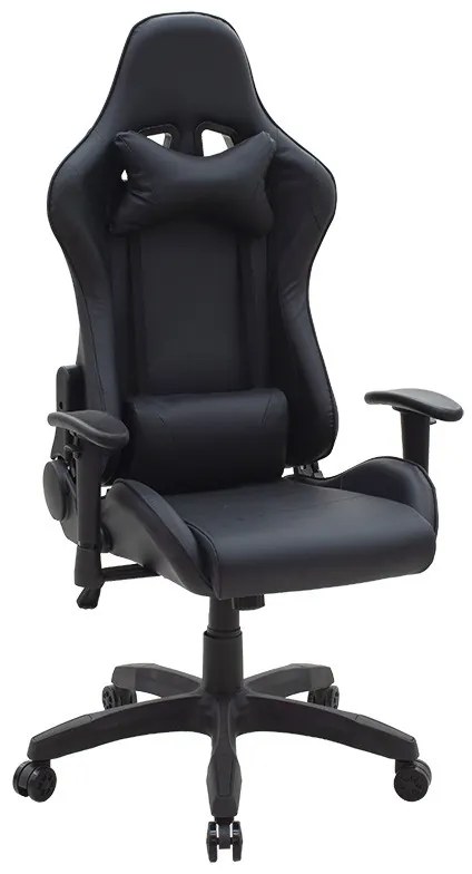 Scaun de gaming Hartley piele ecologica negru