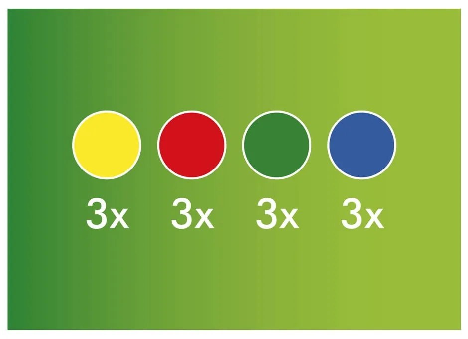 Set 12 bile colorate Hubelino