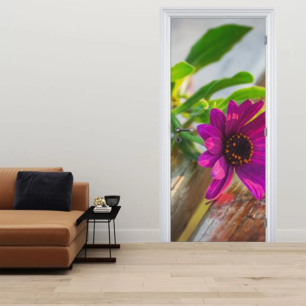 Fototapet pentru ușă - flori tăiate (95x205cm)