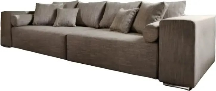 Canapea extensibilă dumonde cu ladă de depozitare si sezut confortabil din spuma high-density, Marbela Magma Grey XXL 295x100 cm