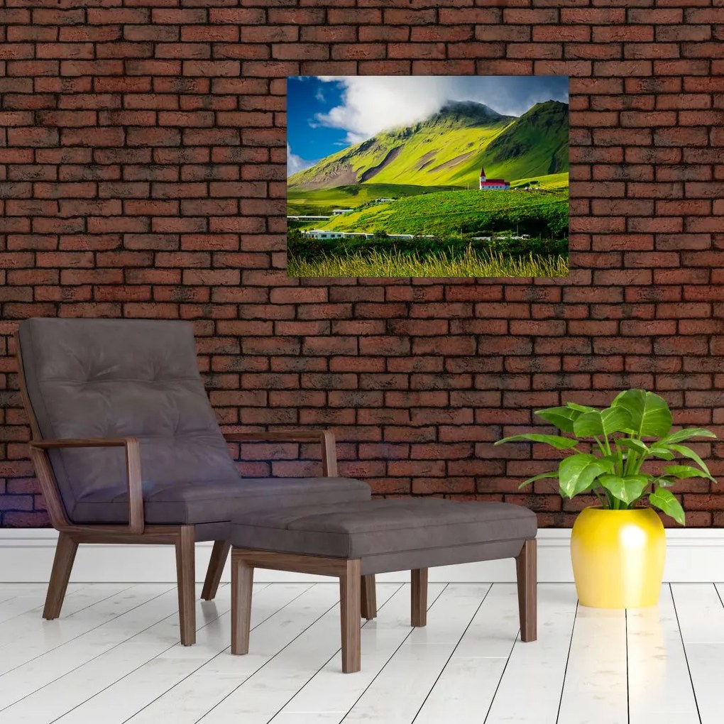 Tablou cu peisaj montan (70x50 cm)