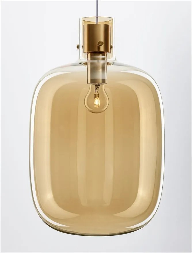 Lustra, Pendul design modern CINZIA champagne, 30cm