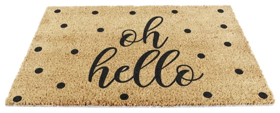 Covoraș de intrare din fibre de nucă de cocos 40x60 cm Oh Hello – Artsy Doormats