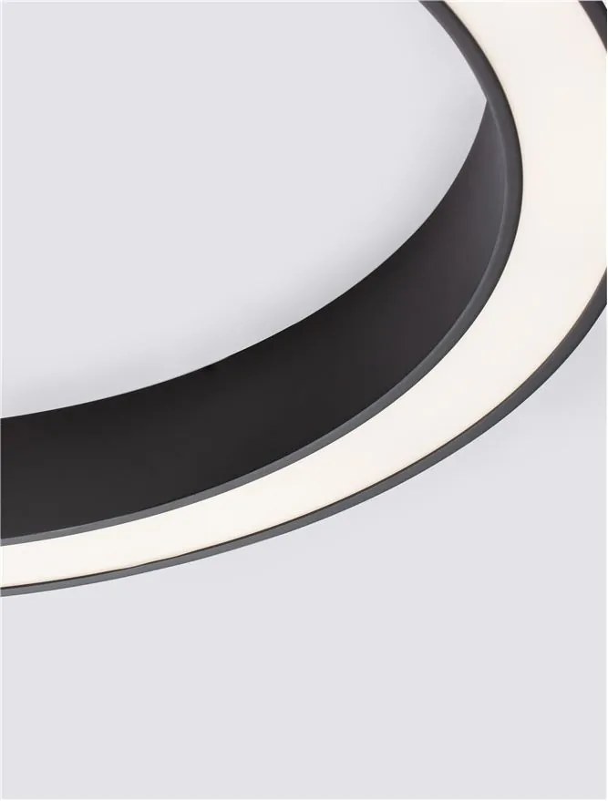 Lustra LED aplicata design modern OPAL 60W negru