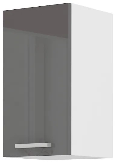 Dulap superior de bucătărie Saria 30 G 60 1F (Luciu gri). 1033018