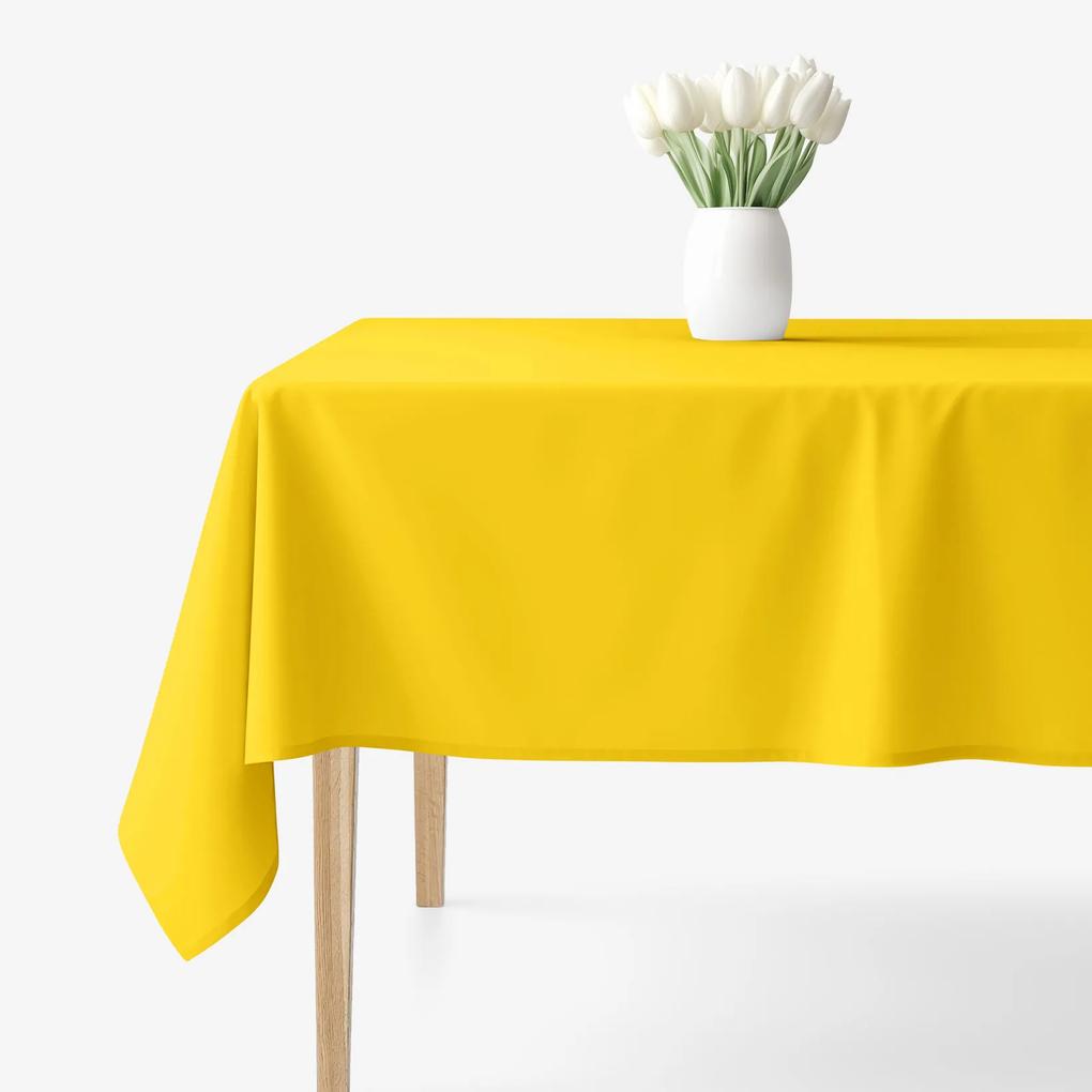Goldea față de masă loneta - galben închis 120 x 140 cm