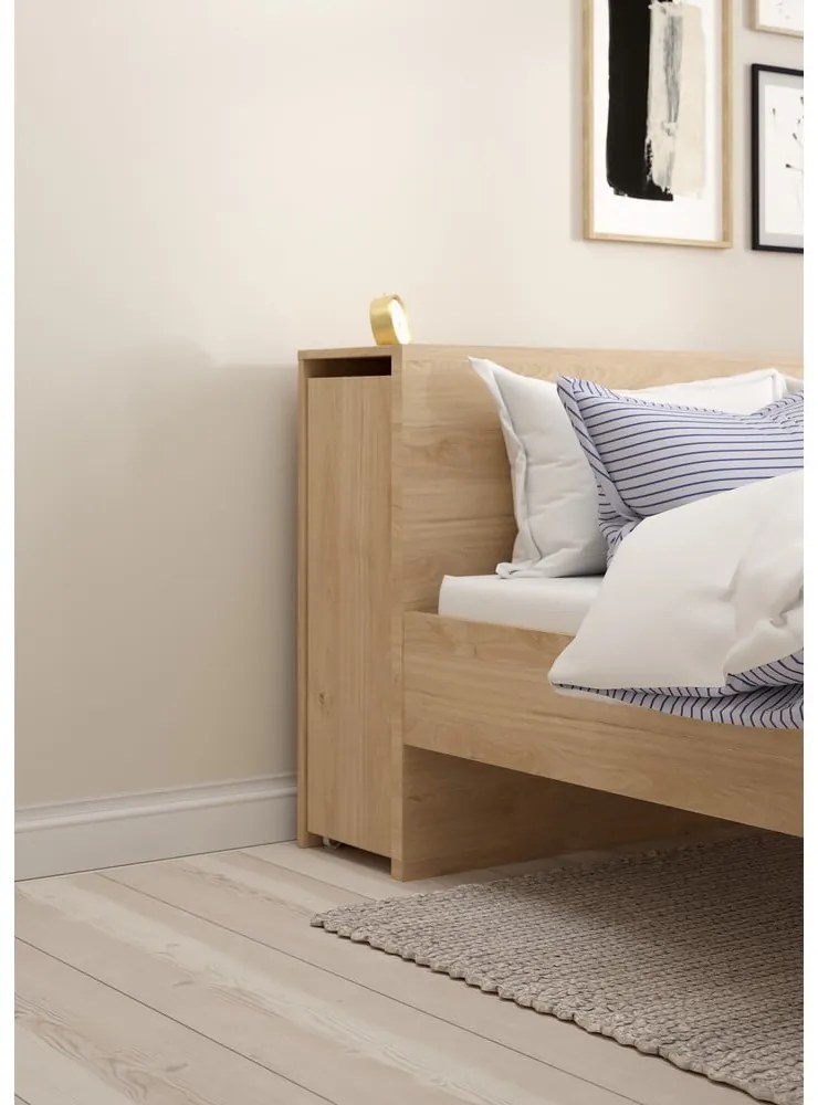 Tăblie de pat în culoare naturală 165x80 cm Naia – Tvilum