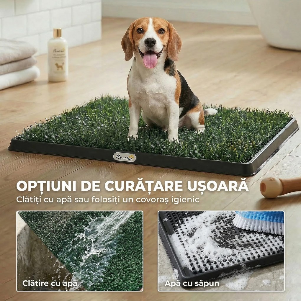 PawHut toaletă pentru câini sintetică | Aosom Romania