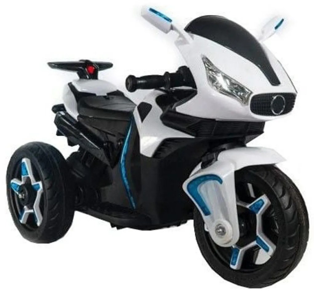 Motocicleta Electrica cu Acumulator Pentru Copii NOVOKIDS™ Shadow Motor, 2-6 ani, max 40 kg, Cu Sunete si Lumini LED, Trotineta Electrica, 3 Roti,