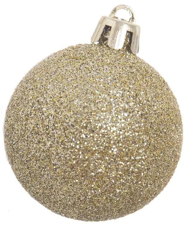 Globuri aurii de Crăciun în set de 12 bucăți Unimasa, ⌀ 4 cm