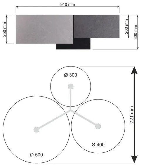 Plafonieră SPACE 3xE27/60W/230V alb