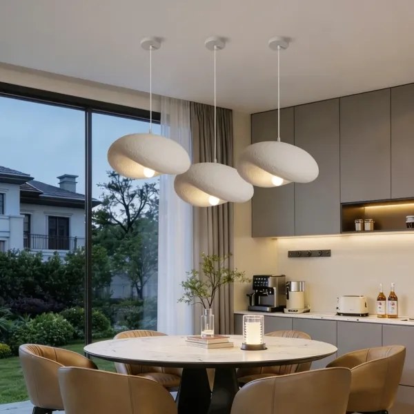 BRILAGI - Lampă suspendată pe cablu WABI SABI 1xE27/60W/230V Ø 40 cm albă