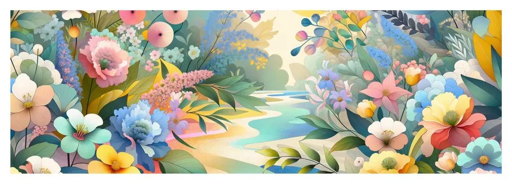 Tablou flori viu colorate