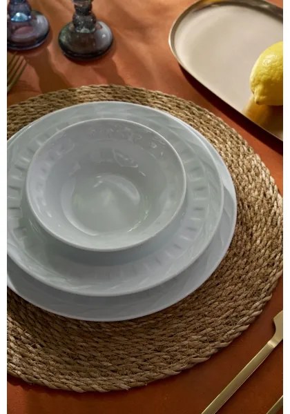 Set de masă 18 piese alb/porțelan