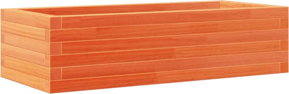 vidaXL Jardinieră de grădină, maro ceruit, 90x40x23 cm, lemn masiv pin
