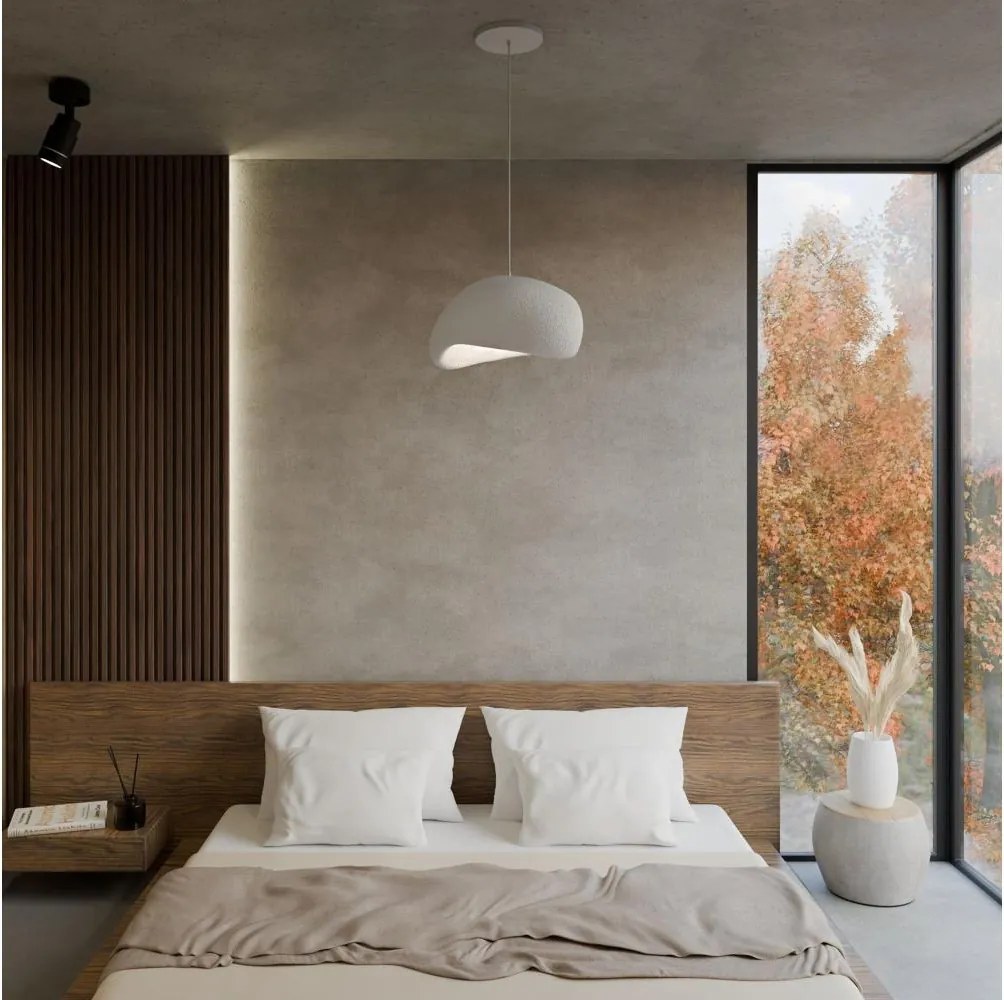 Brilagi - Pendul WABI SABI pe cablu, 1xE27/40W/230V, alb