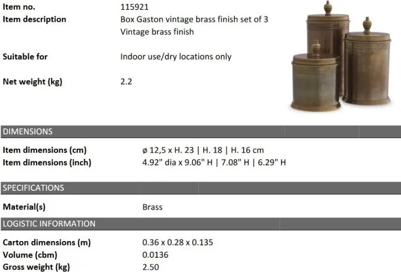 Set de 3 vase decorative design LUX Gaston