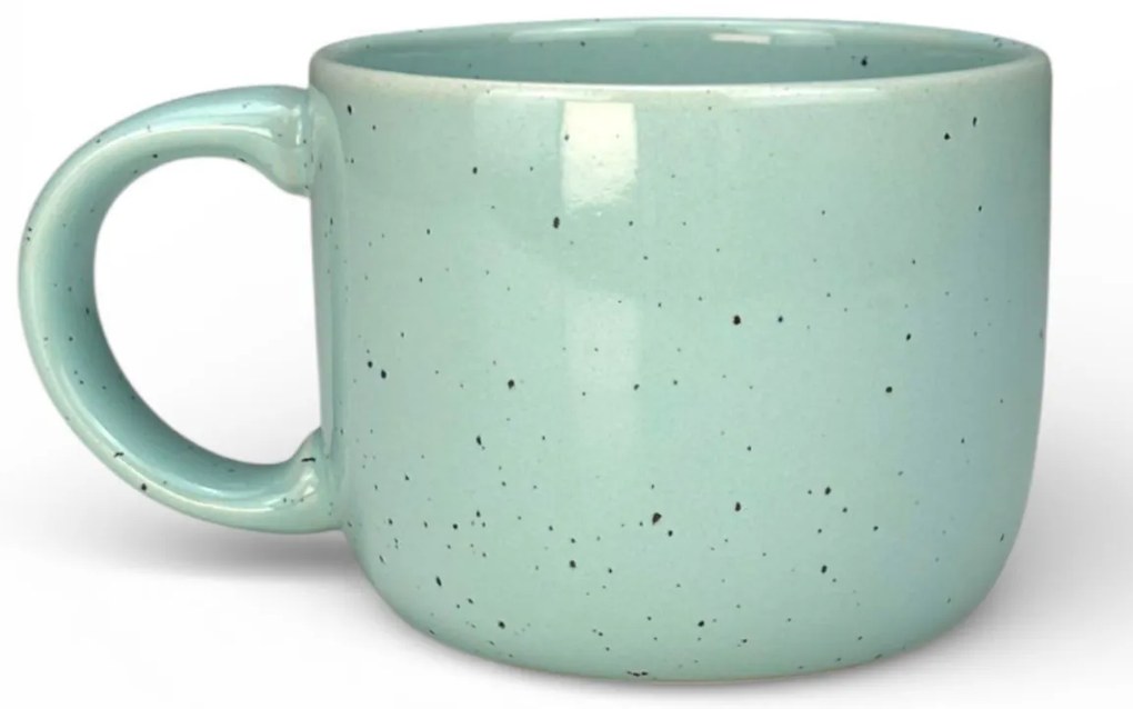 Cana cafea, Artizan Mineral Azur, glazura lucioasa, 400ml