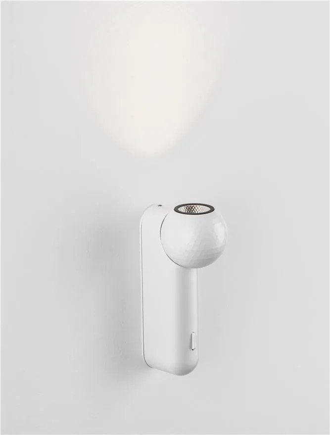 Aplica cu spot LED stil minimalist 3000K NOTIC alb