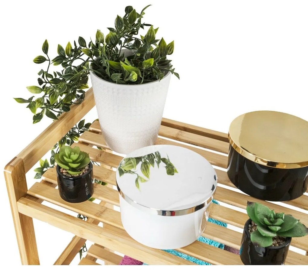 Raftier din bambus G21, 3 etajere, 3 etaje