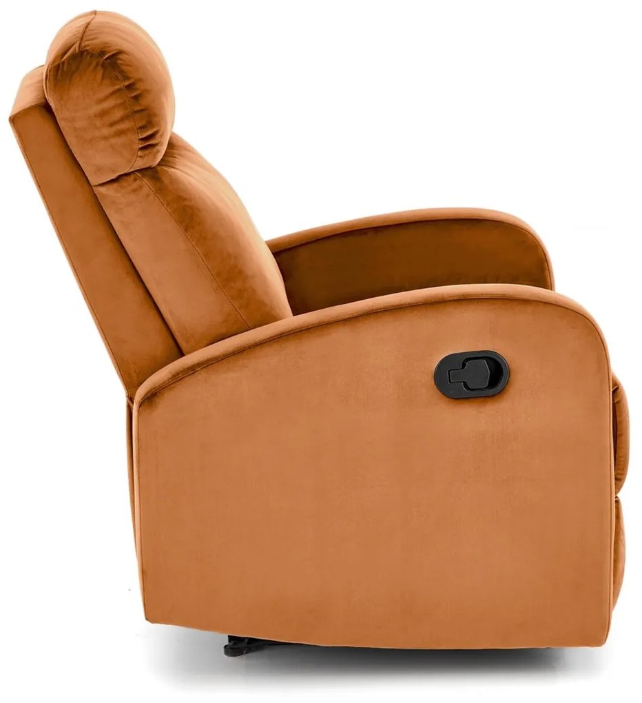 Fotoliu recliner Wonder velvet cinnamon H98 cm