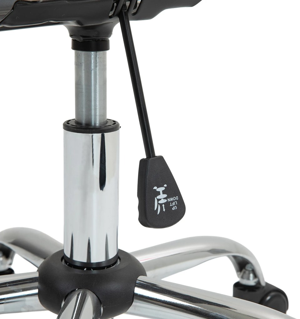 HOMCOM Scaun de birou, fotoliu de birou ergonomic, înălțime reglabilă, șezut și spătar umplute, gri | Aosom Romania