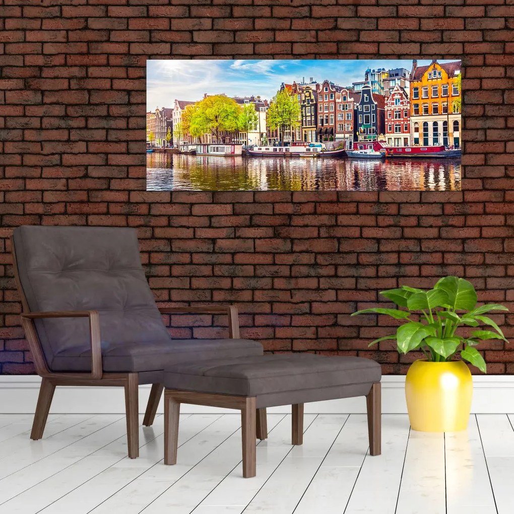 Tablou - Case dansatoare, Amsterdam (120x50 cm)